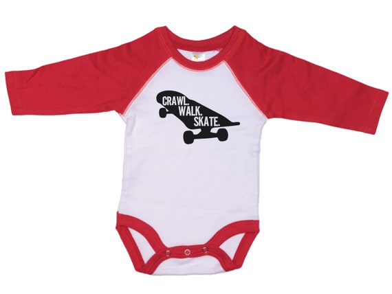 Skateboard Onesie Crawl Walk Skate Baby Skateboard Outfit