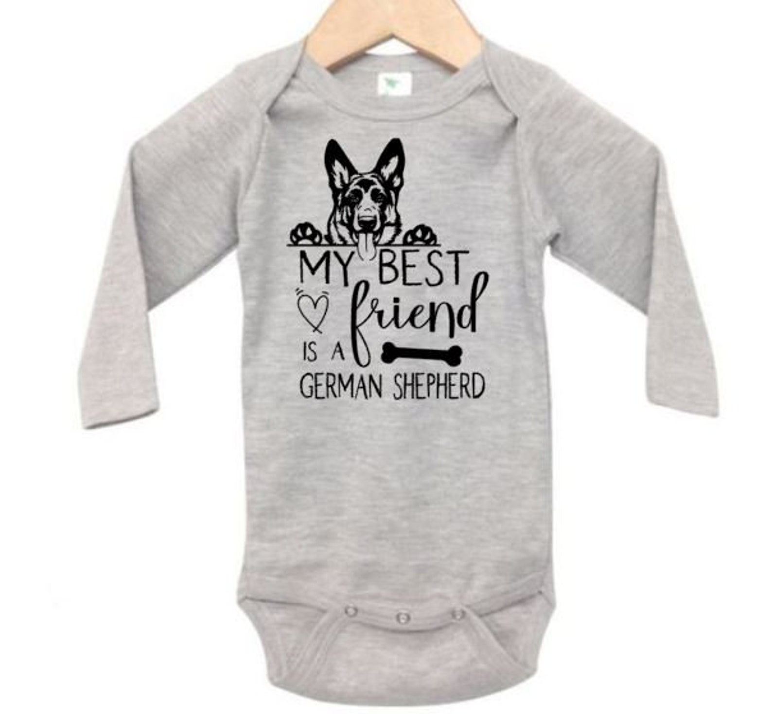 German Shepherd Onesie My Best Friend is A German Shepherd Etsy