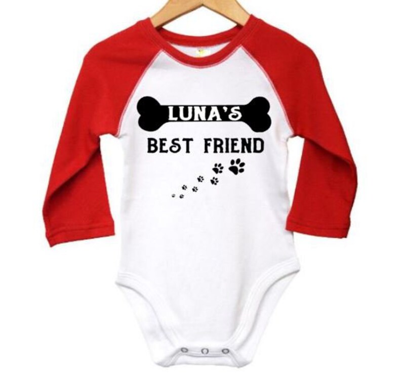 Custom Baby Onesie Custom Dog Best Friend Newborn Dog Etsy