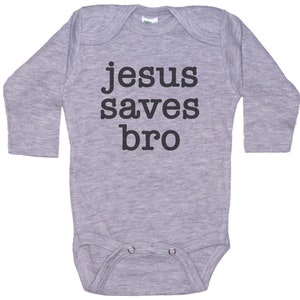 Christian Onesie Jesus Saves Bro Religious Baby Outfit Baby - Etsy