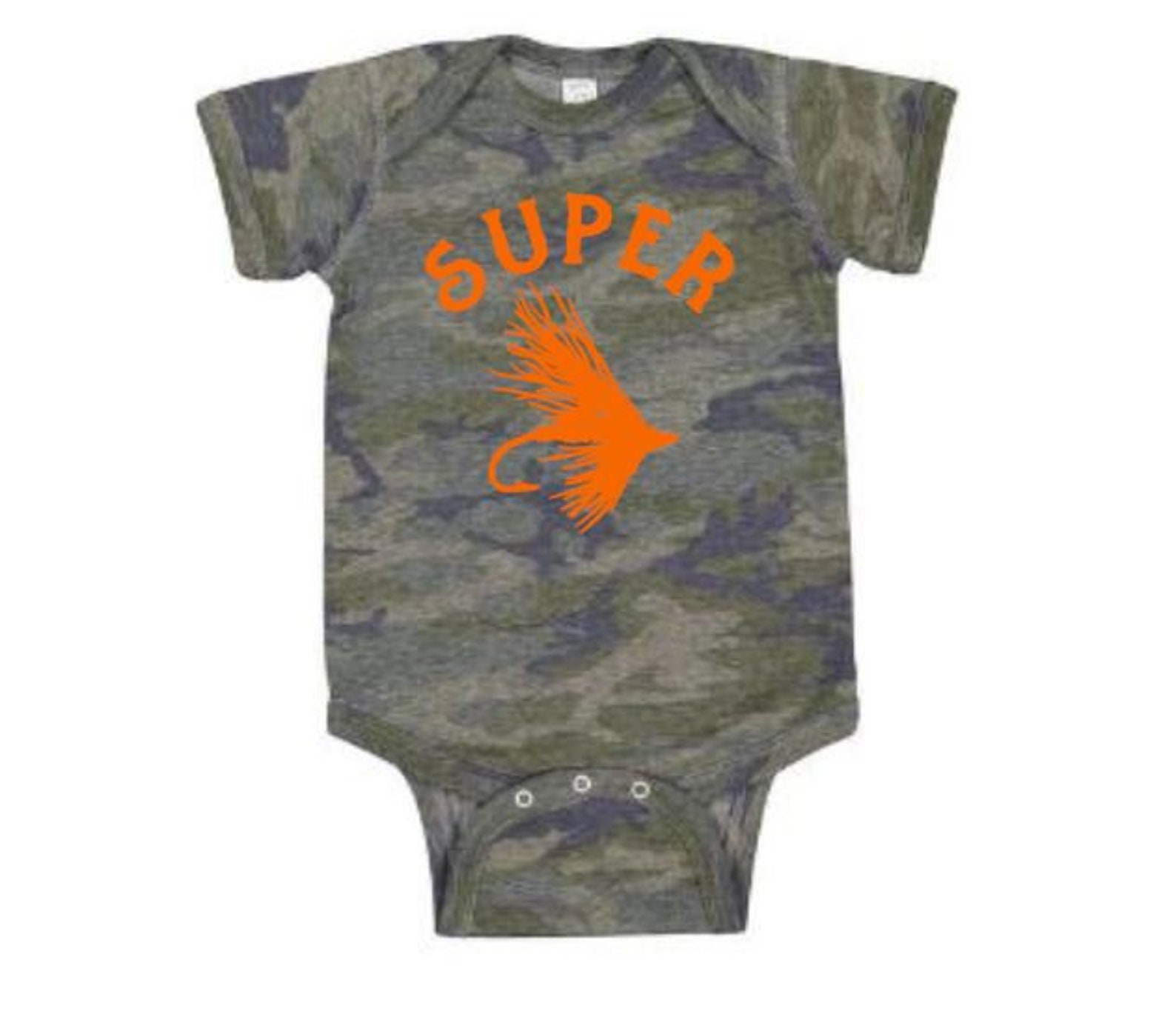 Fly Fishing Onesie Super Fly Camo Onesie Fishing Bodysuit Etsy