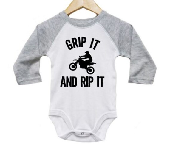 motocross baby onesie