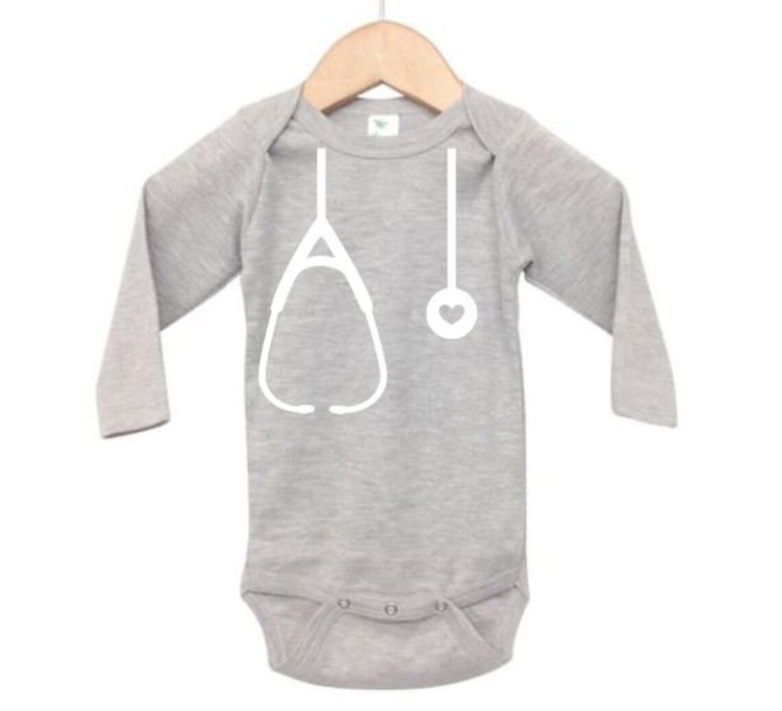 Stethoscope Onesie Baby Doctor Onesie Nurse Bodysuit Baby Etsy