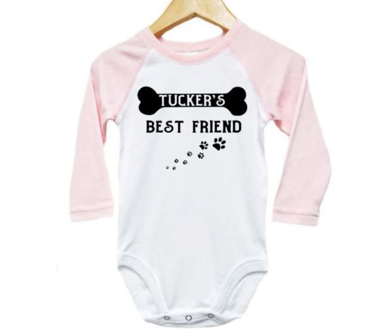 Custom Baby Onesie Custom Dog Best Friend Newborn Dog Etsy