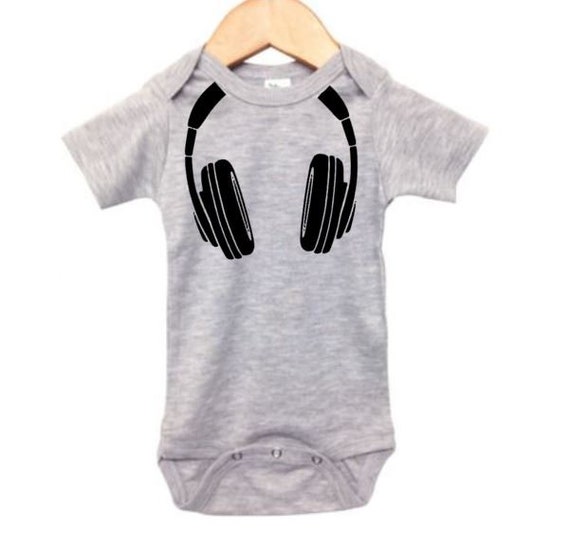Baby DJ Outfit Headphones Infant DJ Onesie Baby DJ Etsy