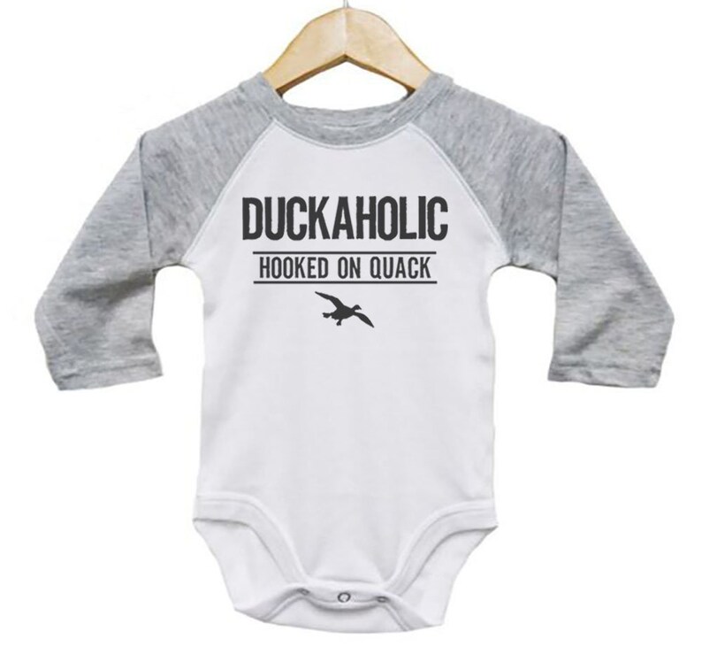 Duck Hunting Onesie Duckaholic Waterfowl Onesie Baby Etsy