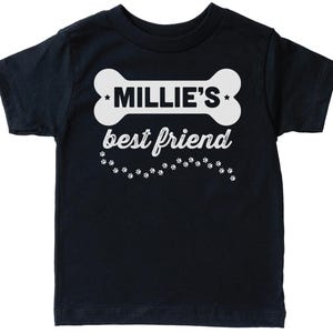 Custom Toddler Shirt, Custom Dog Best Friend, Kid&#39;s Dog Outfit, Child And Dog, Best Friend T-shirt, Trendy Toddler Outfit, Dog&#39;s Best Friend