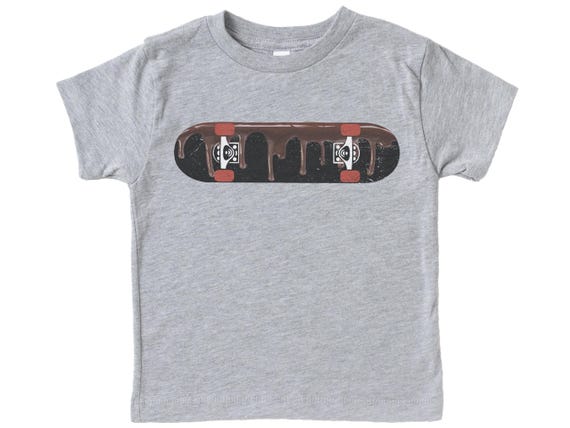 Kids Skateboard Shirt, Chocolate Skateboard, Toddler Skateboard Shirt, Youth Skateboard Shirt, Skater Apparel, Skating Gift, Funny Skating T