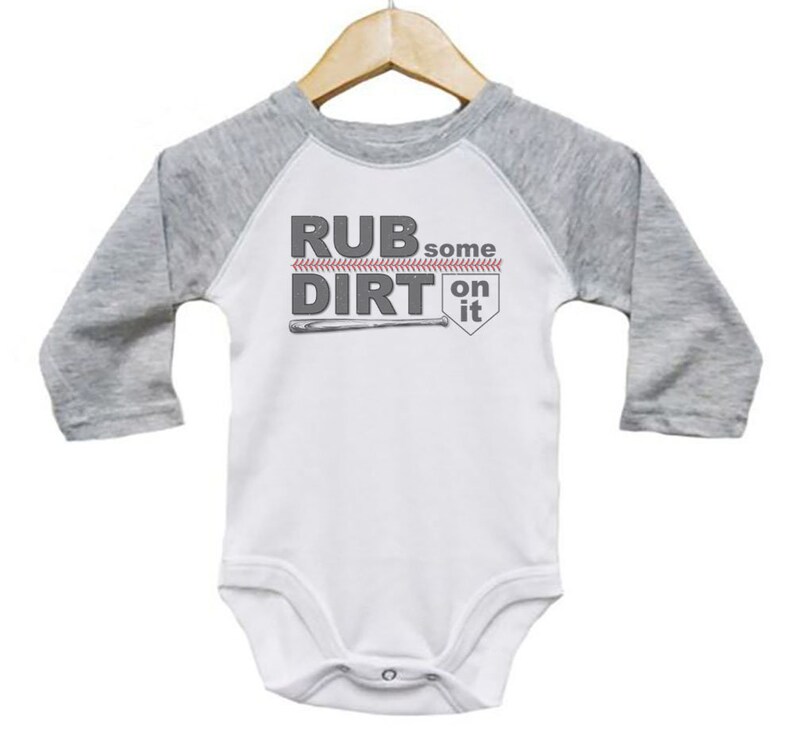 Rub Some Dirt on It Onesie Baseball Onesie Softball Onesie Etsy