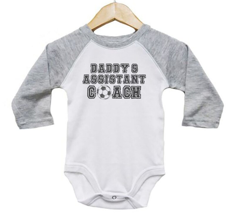Soccer Onesie Daddy's Assistant Coach Baby Soccer Etsy