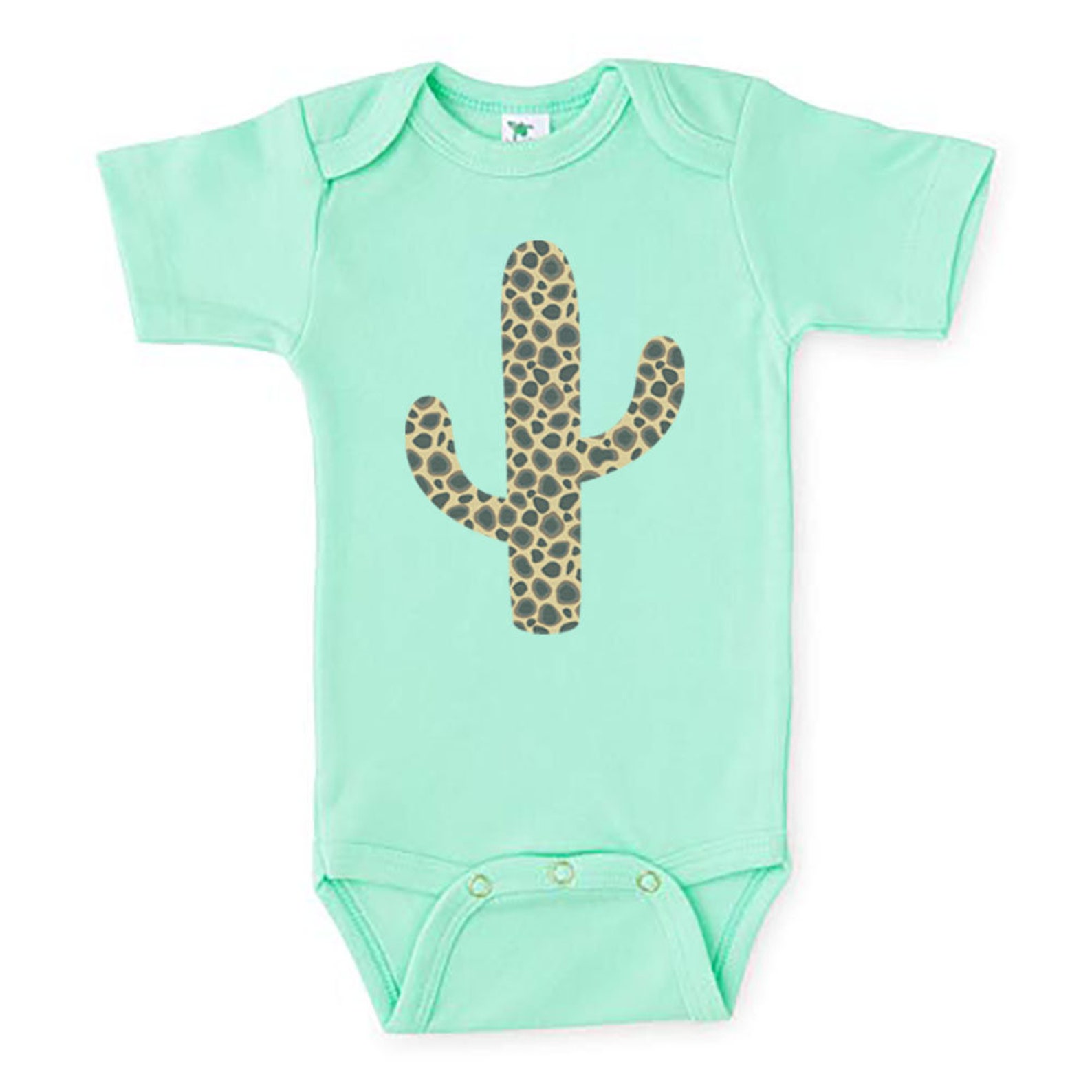 Cactus Onesie Leopard Cactus Baby Cactus Outfit Leopard Etsy