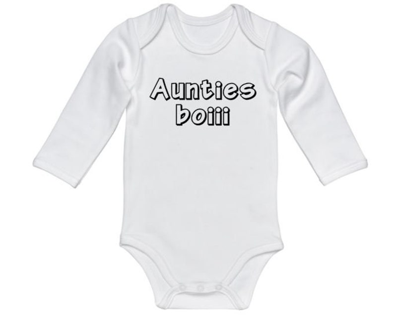Aunt Baby Onesie Aunties Boiii Newborn Aunt Outfit Aunt Etsy