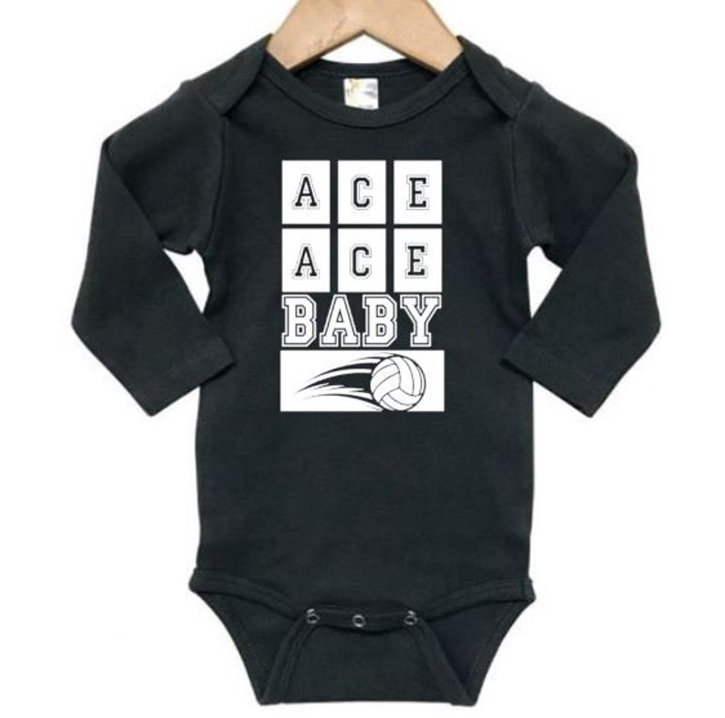 Baby Volleyball Outfit Ace Ace Baby Vball Onesie Etsy
