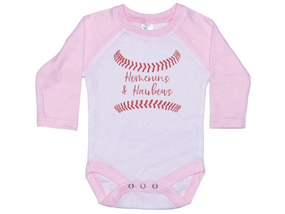 Baseball Onesie Homeruns and Hairbows Girl Baseball Onesie Baby Girl Baseball Outfit Newborn Baseball Onesie Newborn Girl Romper Etsy Canada
