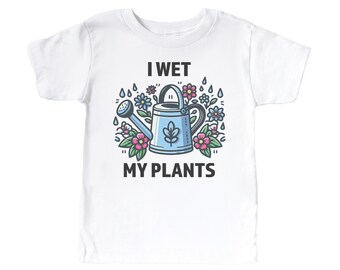 Kids Gardening Shirt, I Wet My Plants, Toddler Garden Shirt, Youth Gardening Shirt, I Wet My Plants Kid Shirt, Kid Gardener, Green Thumb