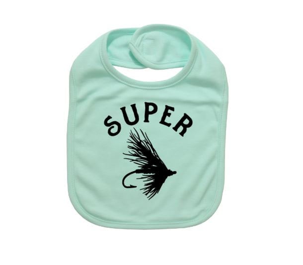 Baby Fly Fishing Bib Super Fly Fly Fishing Baby Baby Etsy