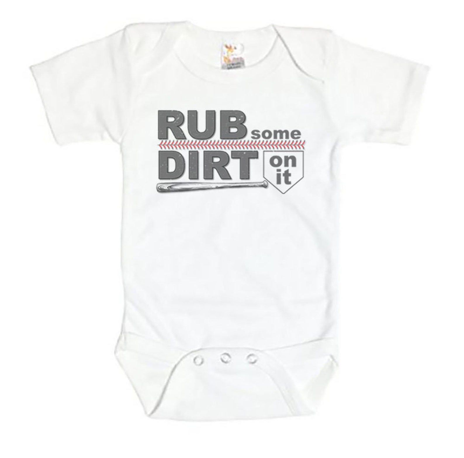 Rub Some Dirt on It Onesie Baseball Onesie Softball Onesie Etsy