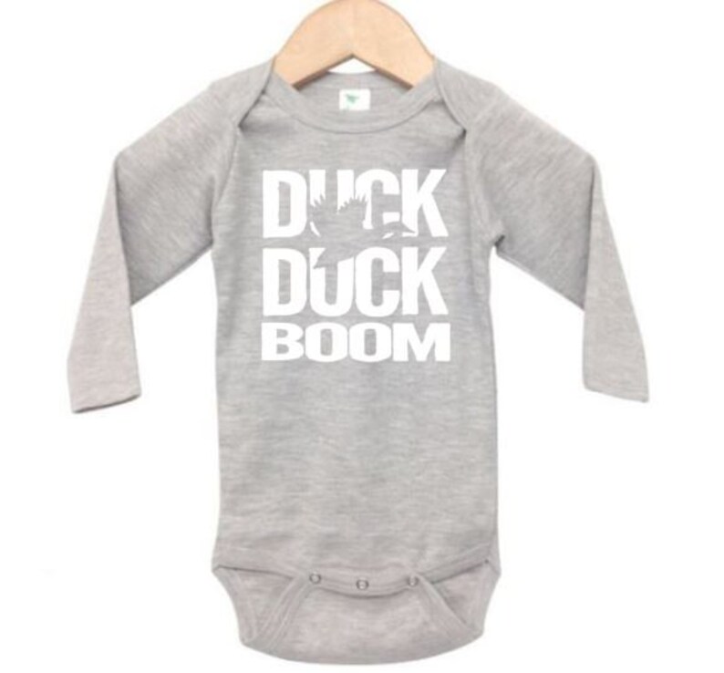 Duck Hunting Onesie Duck Duck Boom Hunting Bodysuit Baby Etsy