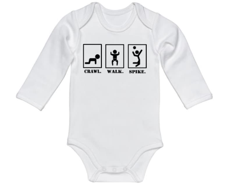 Baby Volleyball Outfit Crawl Walk Spike Vball Onesie Etsy