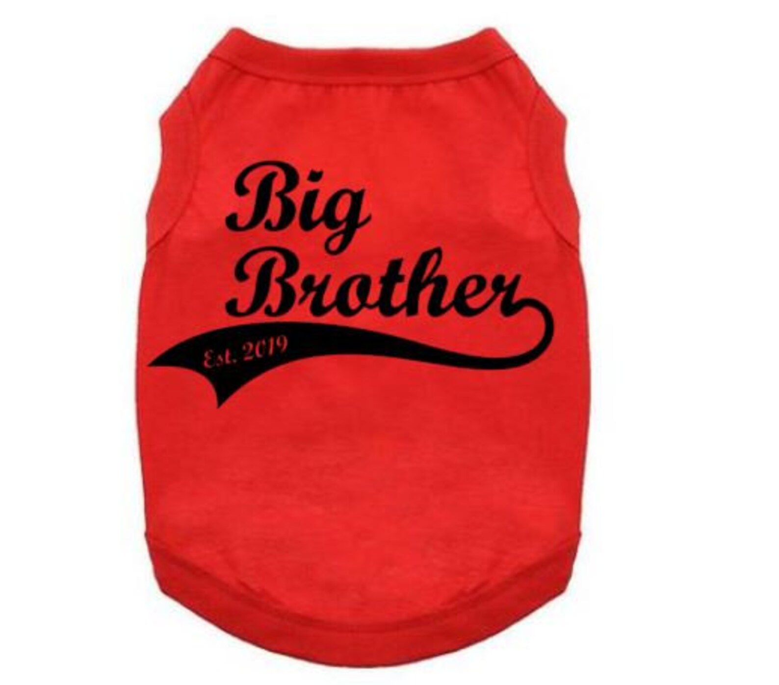 Big Brother Dog Shirt Big Brother Established Baby Etsy