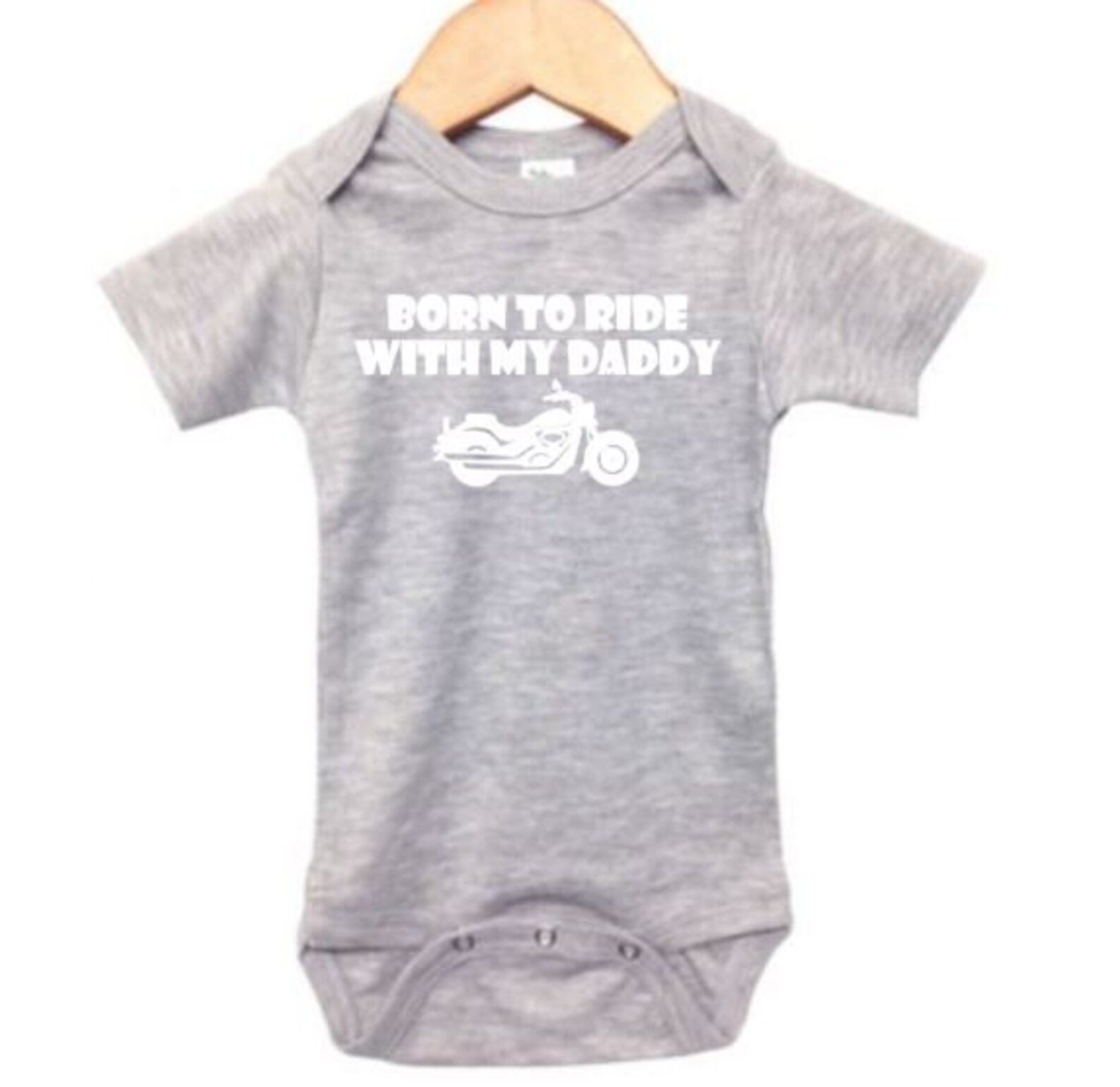 Motorcycle Onezy Motorcycle Baby Onesie Born to Ride With My Daddy Motorcycle | Etsy