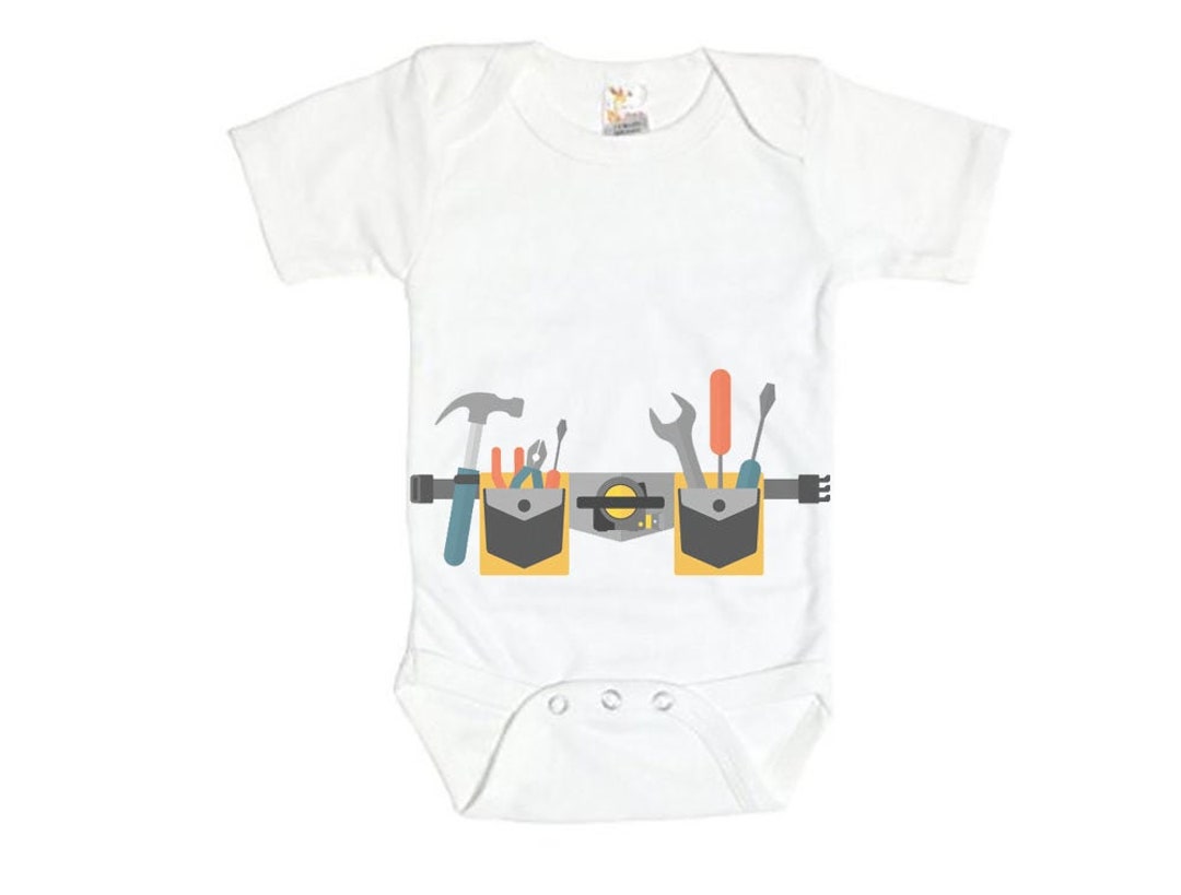 Tool Belt Onesie Tool Belt Baby Carpenter Baby Construction Etsy