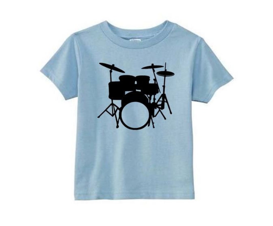 T-Shirt Batterie Musicien - Art Abstrait Percussion Groupe Rock Pour Batteur