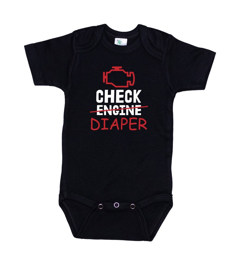 Mechanic Onesie®, Check Diaper, Baby Mechanic Outfit, Check Engine ...