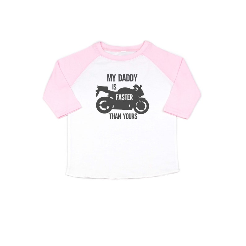 Kids Motorcycle Shirt My Daddy is Faster Than Yours Street Etsy