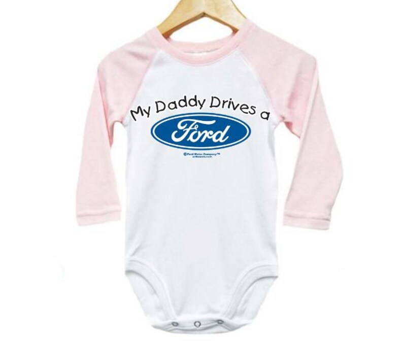 Ford Baby Onesie My Daddy Drives A Ford Ford Bodysuit Ford Etsy