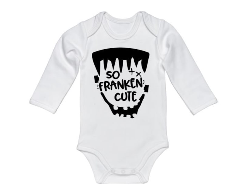 Bodysuit So Franken Cute Funny Baby Outfit Humor Frankenstein Onesie Halloween Onesie Infant Romper Gift For Baby Baby Halloween