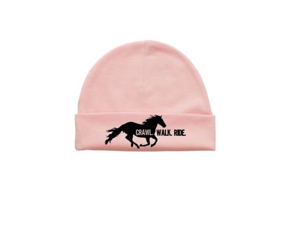 Baby Beanie, Crawl Walk Ride, Equestrian Apparel, Baby Horse Hat, Horseback Apparel, Newborn Beanie, Baby Shower Gift, Equestrian Baby, Cute