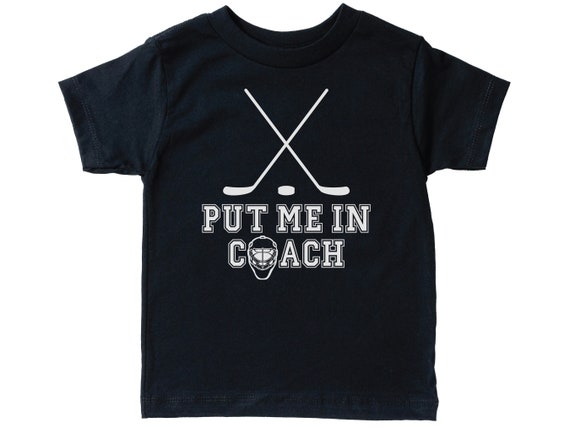 Kids Hockey Shirt, Put Me In Coach, Children's Hockey Shirt, Youth Hockey Shirt, Ice Hockey, Toddler Hockey Shirt, Children's Clothing, Puck