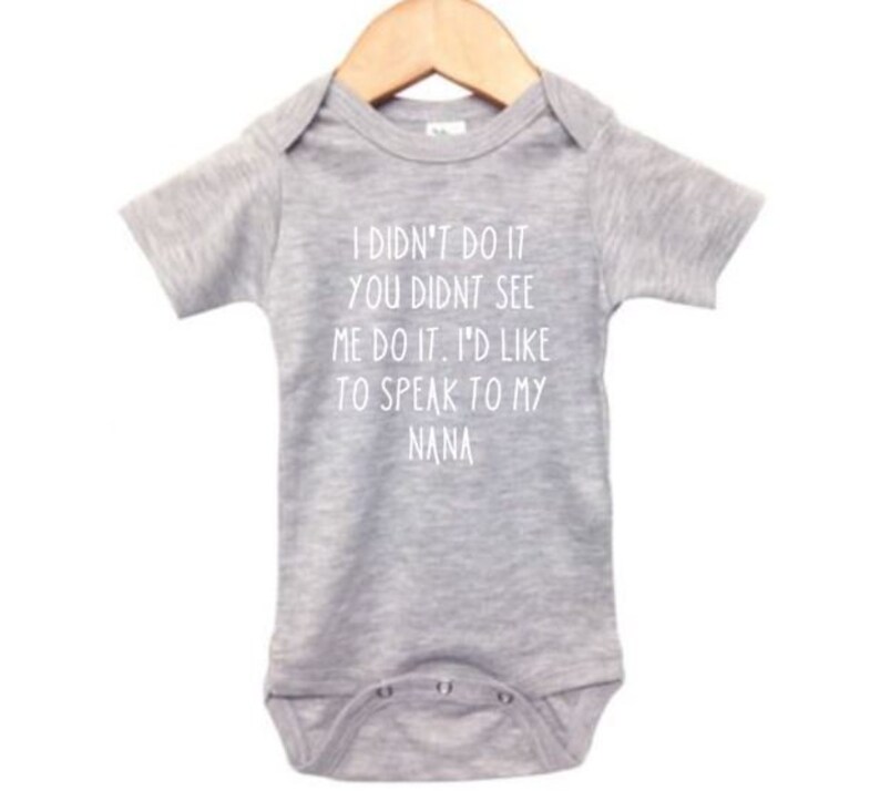 I Demand To Speak To My Nana Baby Onesie - Cute Printed Bodysuit Romper 100% Cotton