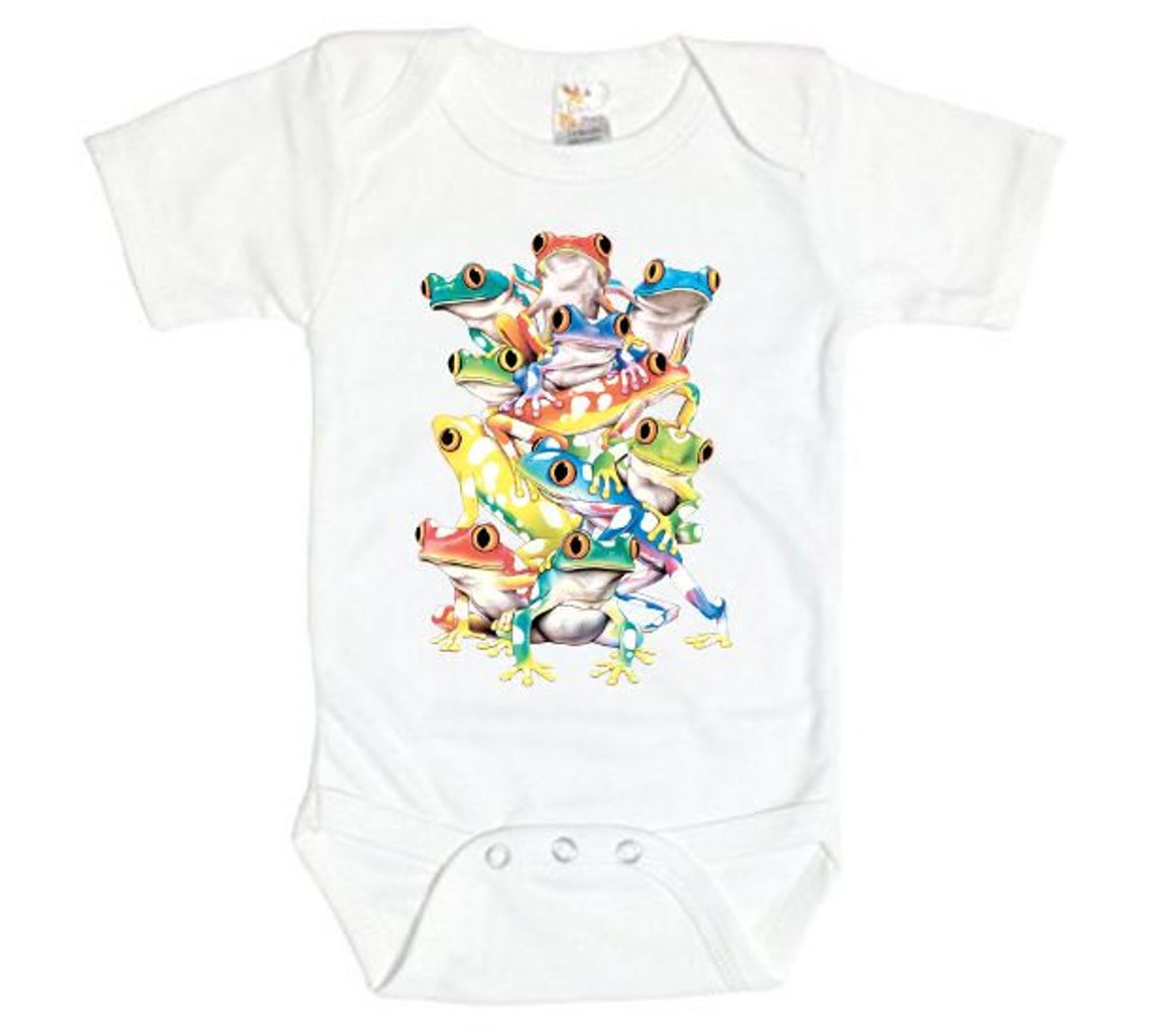 Frog Onesie Baby Frog Outfit Frog Bodysuit Solar Frogs Etsy