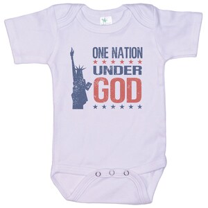 Patriotic Onesie®, One Nation Under God, Conservative Baby, America Onesie®, Gift For Baby, Political Baby Onesie®, Election Year, Merica