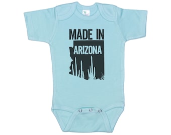 Made In Arizona, Baby Arizona Onesie®, Arizona Baby, AZ Baby Outfit, Arizona Apparel, Baby Announcement, Infant AZ Bodysuit, Arizona Infant
