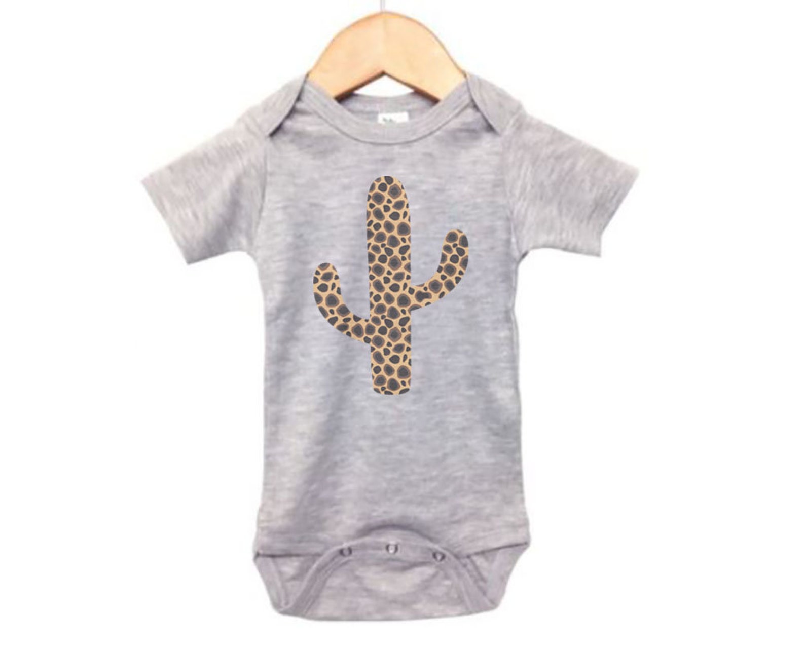 Cactus Onesie Leopard Cactus Baby Cactus Outfit Leopard Etsy