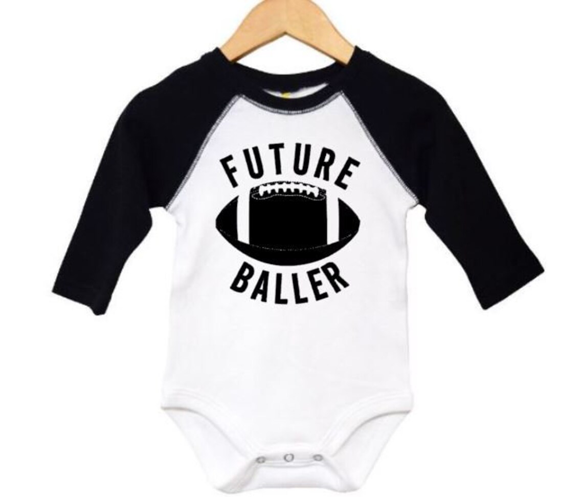 Football Onesie Future Baller Newborn Football Outfit Etsy