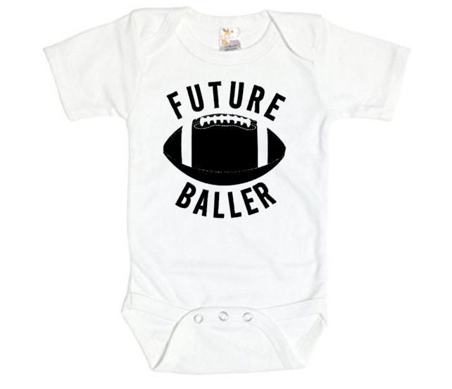 Baby Football Outfit Future Baller Baby Announcement Baby Etsy