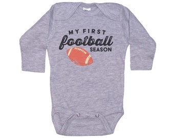 My First Football Season, Football Onesie®, Baby's First Football Season, Football Bodysuit, American Football Onesie®, Baby Sports Outfit