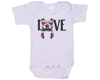English Bulldog Onesie®, Love English Bulldog, Baby English Bulldog Outfit, Gift For Newborn, K-9 Onesie®, Dog And Baby, Coming Home, Infant