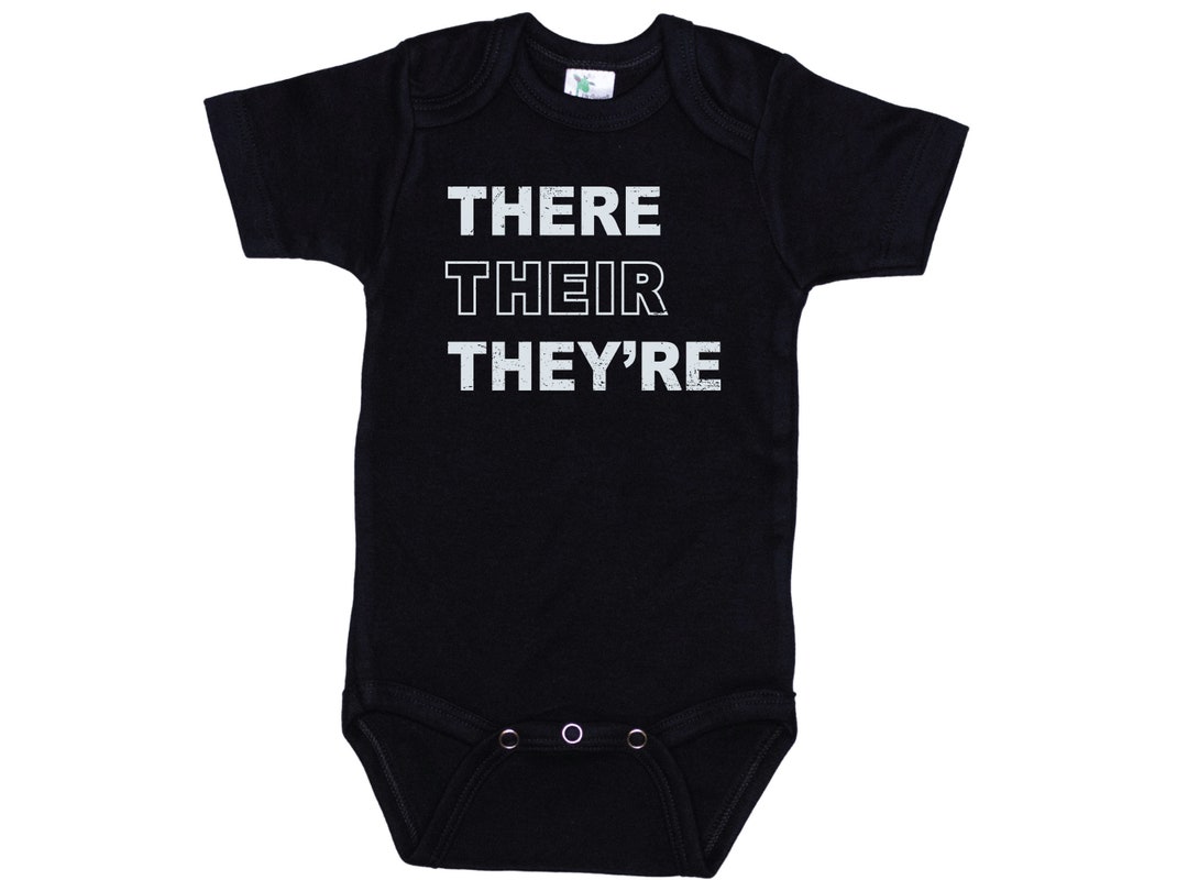Funny Baby Onesie There Their They're English Teacher - Etsy