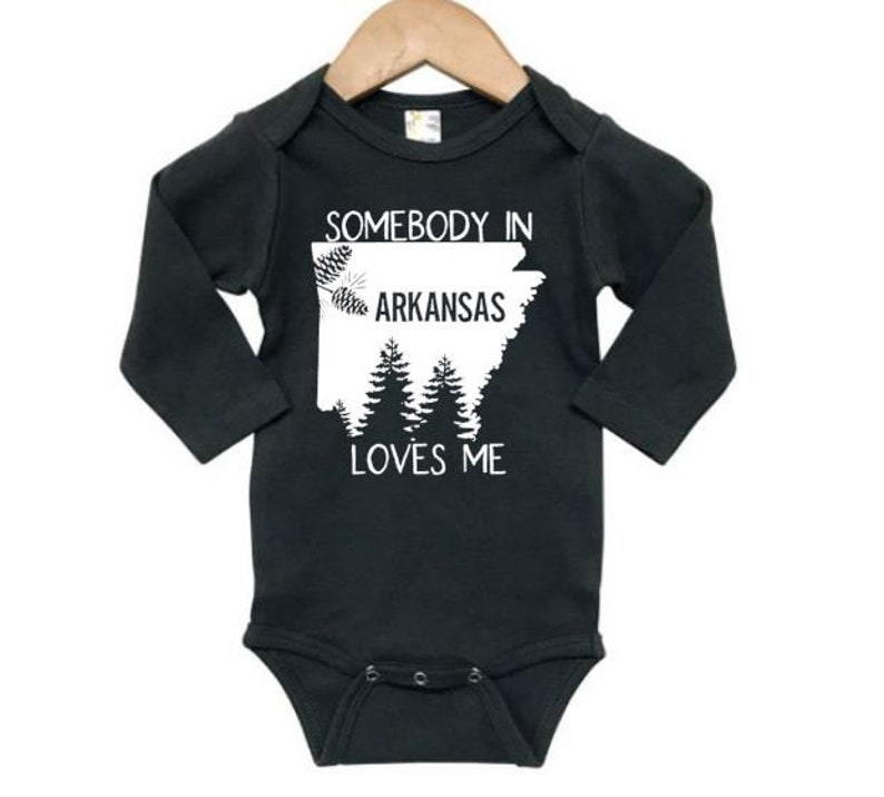 Somebody in Arkansas Loves Me Arkansas Baby Onesie AR Etsy
