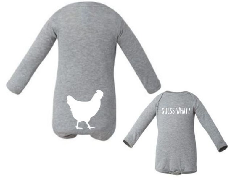 Guess What Chicken Butt Onesie Funny Baby Onesie Baby - Etsy