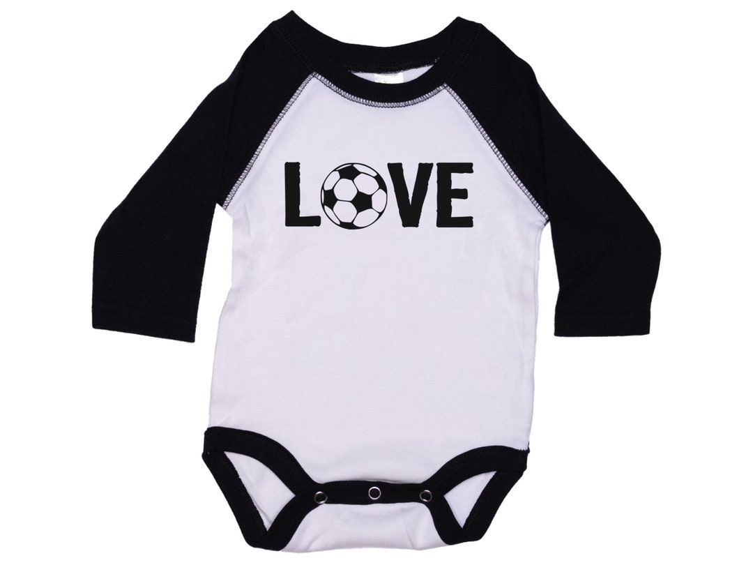 Baby Soccer Onesie Love Soccer Soccer Baby Futbol Onesie Etsy