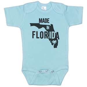 Florida Baby Onesie®, Made In Florida, Baby Florida Outfit, FL Onesie®, Florida Apparel, Baby Shower, Gift For Baby, FL Bodysuit, FL Romper