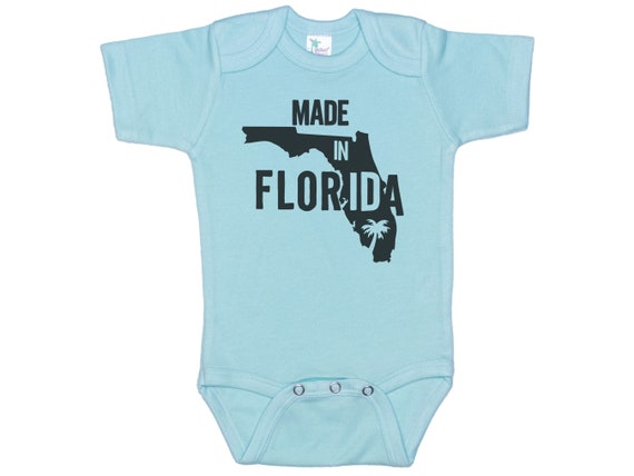 Florida Baby Onesie®, Made In Florida, Baby Florida Outfit, FL Onesie®, Florida Apparel, Baby Shower, Gift For Baby, FL Bodysuit, FL Romper