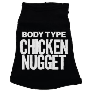 Funny Dog Shirts, Body Type Chicken Nugget, Chubby Dog Shirt, Gift For Dog, Dog Mom Shirt, Dog Dad Shirt, Humorous Dog Shirts, Puppy Tee