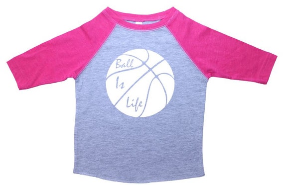 Camiseta de baloncesto Life Line para niños y niñas, Blanco